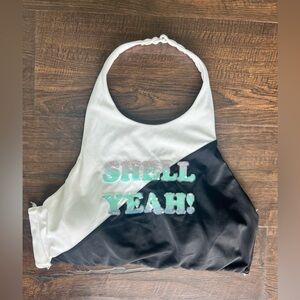 Victoria's Secret Black and White Bikini Top